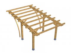 DIY Construction project for gazebo TYPE 2 390x600