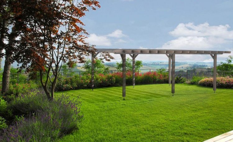 Gazebo tetto piano inclinato 700 x 570 - Clicca l'immagine per chiudere