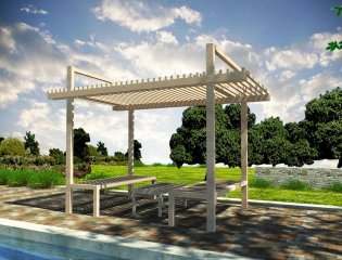 DIY Construction project for gazebo 'RELAX'